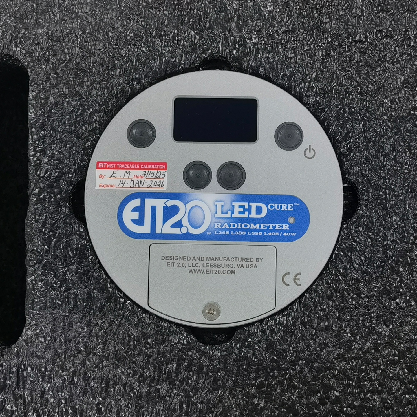 美国原装EIT2.0 LEDCURE能量计
（L365 L385 L395 L405/40W）