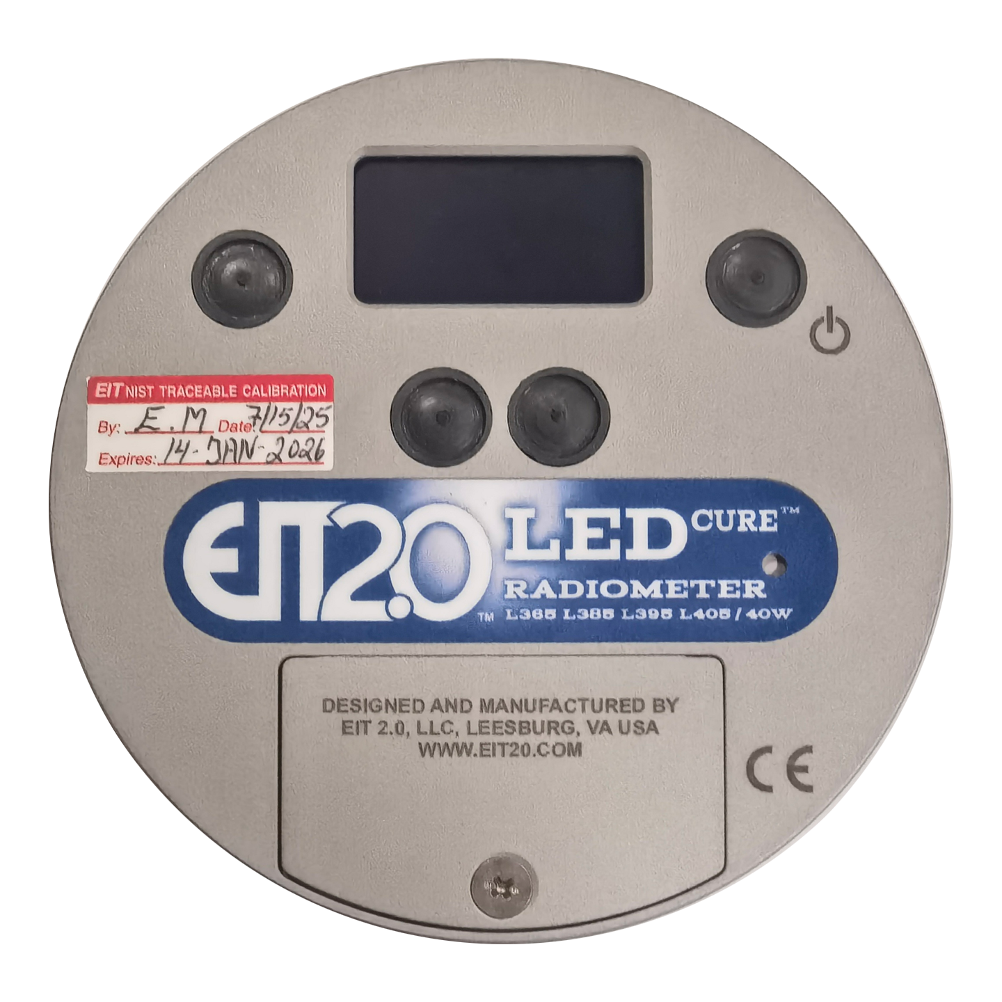 美国原装EIT2.0 LEDCURE能量计
（L365 L385 L395 L405/40W）